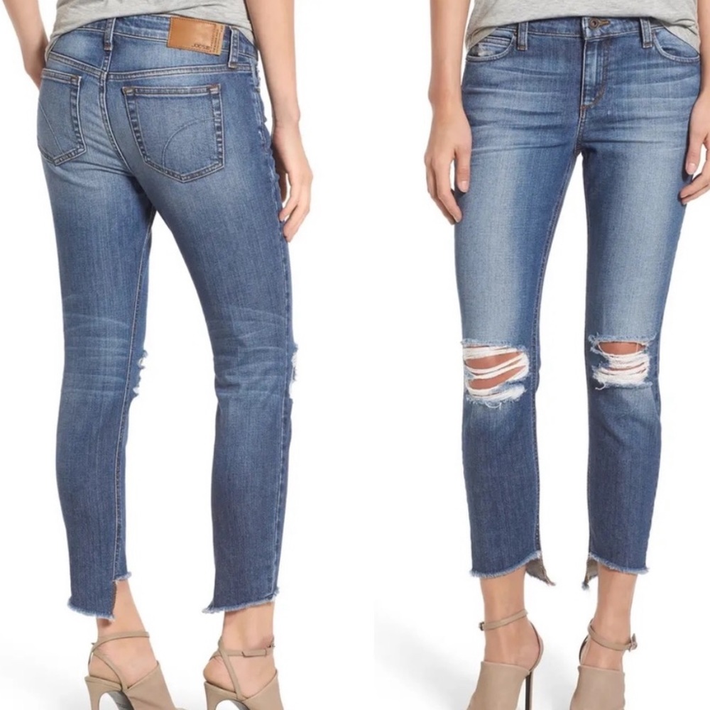 Joe’s Jeans mid rise the blondie distressed jeans